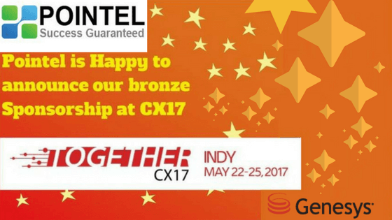 Pointel is Happy to announce that we will be participating in CX17INDY as proud bronze sponsor and Exhibitor!